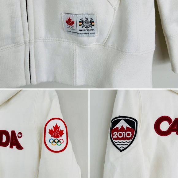 HBC Hudson’s Bay Co CANADA 2010 Winter Olympics Official Girls Cotton Hoodie - Picture 3 of 16